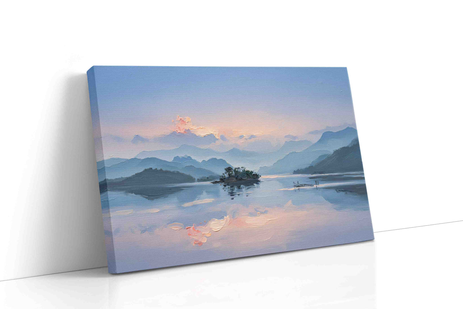 Serenity at Dawn landscape canvas print, gallery-wrapped, ready to hang