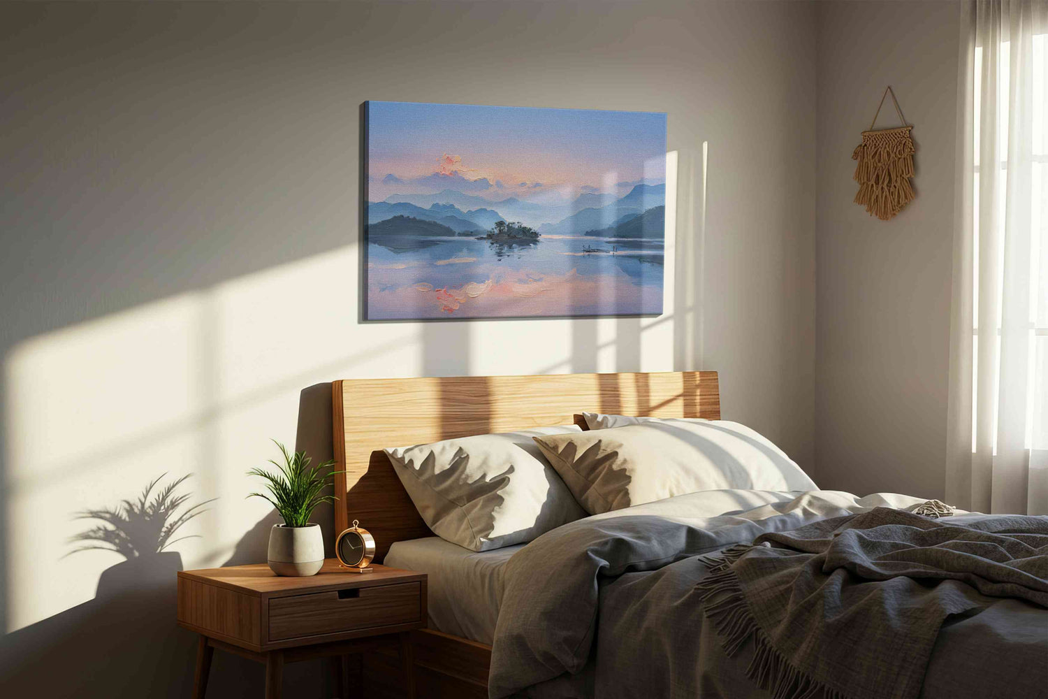 Serenity at Dawn – landscape canvas wall art, gallery-wrapped, ready to hang