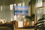 Serenity at Dawn landscape canvas print, on wall, lifestyle preview