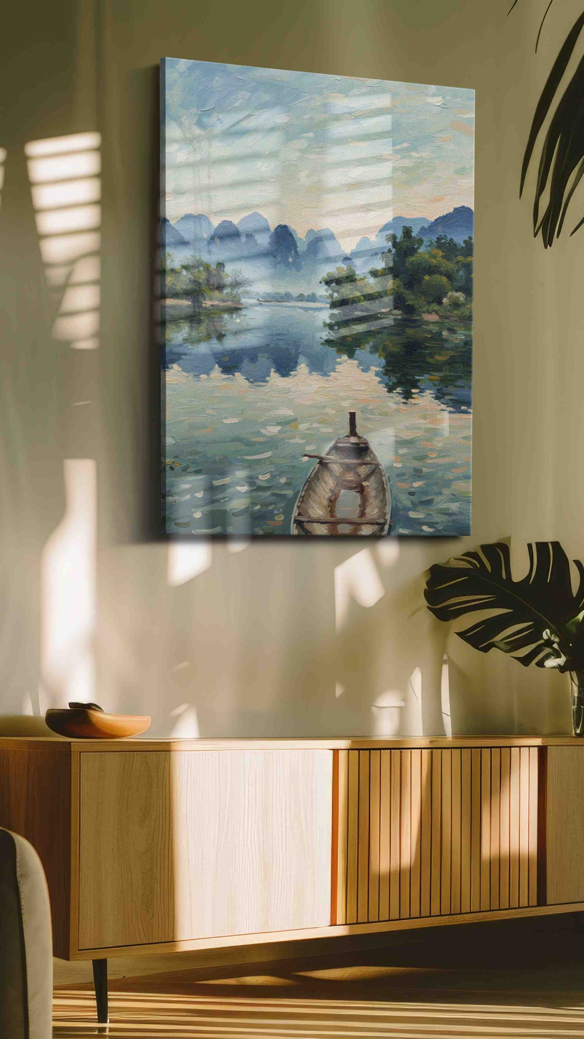 Serenity at Dawn's Embrace – landscape canvas wall art, gallery-wrapped, ready to hang