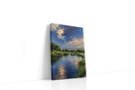 Serenity by the Riverside landscape canvas print gallery-wrapped portrait canvas studio shot