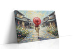 Serenity in Sakura Streets landscape canvas print gallery-wrapped landscape canvas studio shot