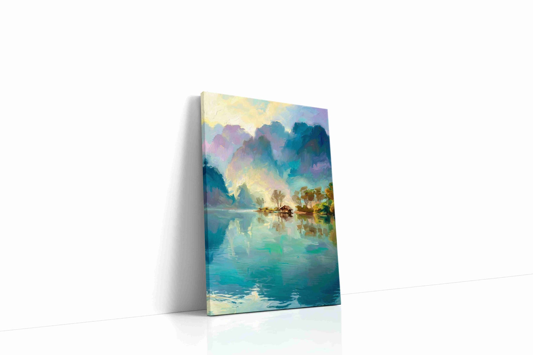Serenity's Reflection landscape canvas print, gallery-wrapped, ready to hang