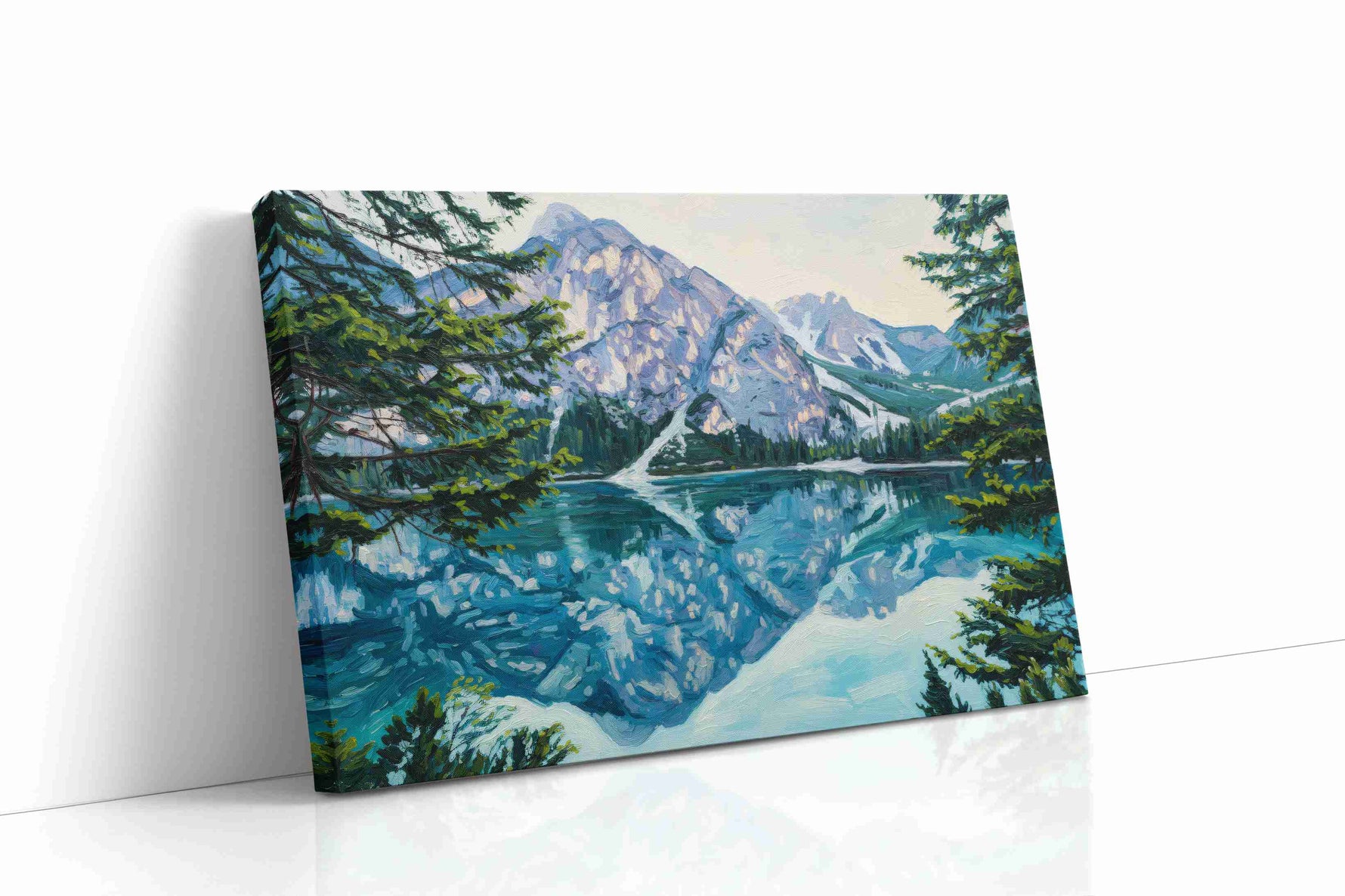 Whispering Alpine Waters landscape canvas print, gallery-wrapped, ready to hang