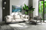 Whispering Alpine Waters landscape canvas print in a hung canvas mockup