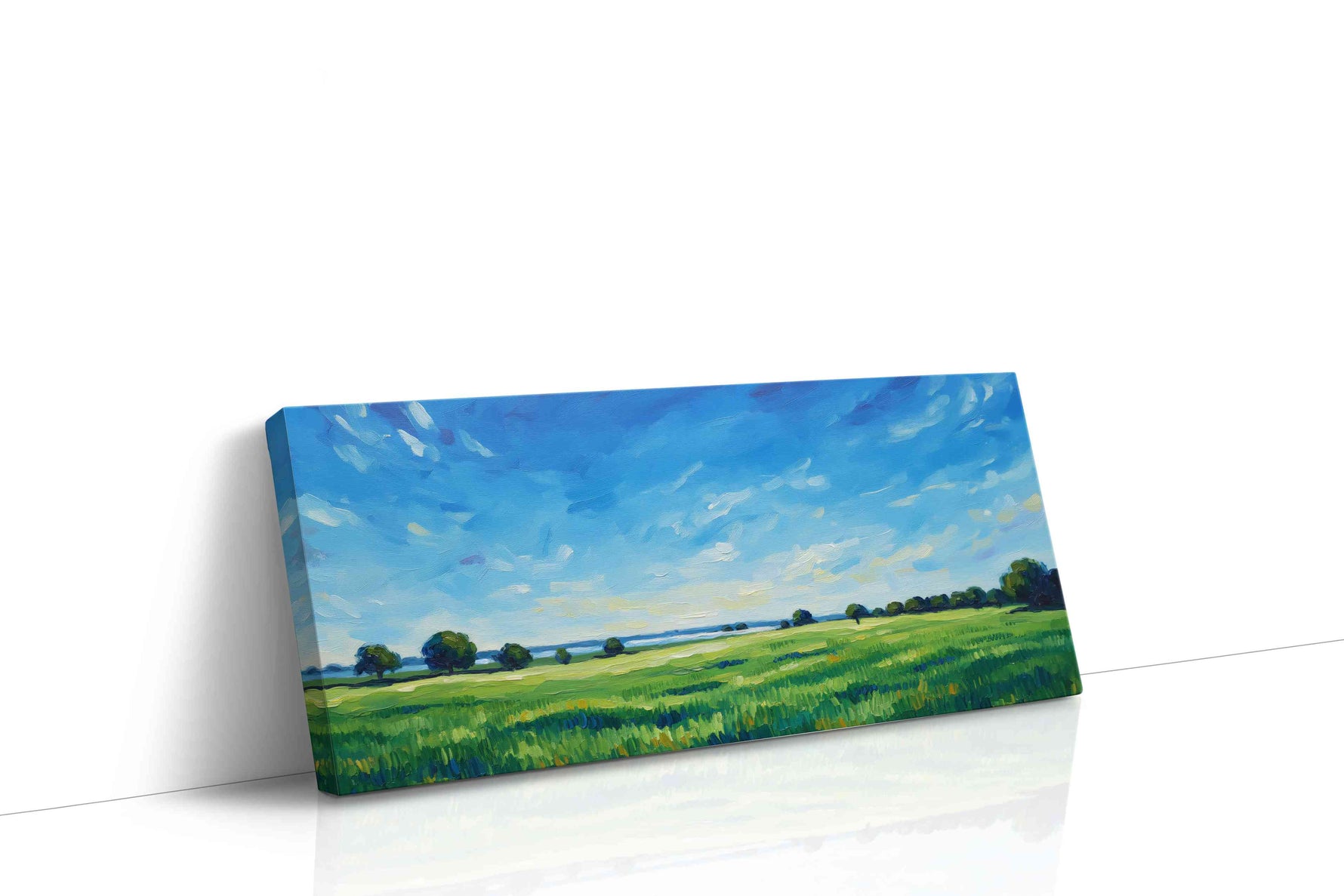 Whispering Fields of Summer landscape canvas print gallery-wrapped landscape canvas studio shot