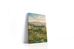 Whispering Fields of Tuscany landscape canvas print gallery-wrapped portrait canvas studio shot