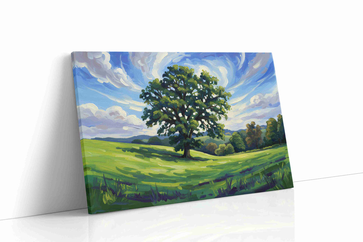 Whispering Meadow Symphony landscape canvas print gallery-wrapped landscape canvas studio shot