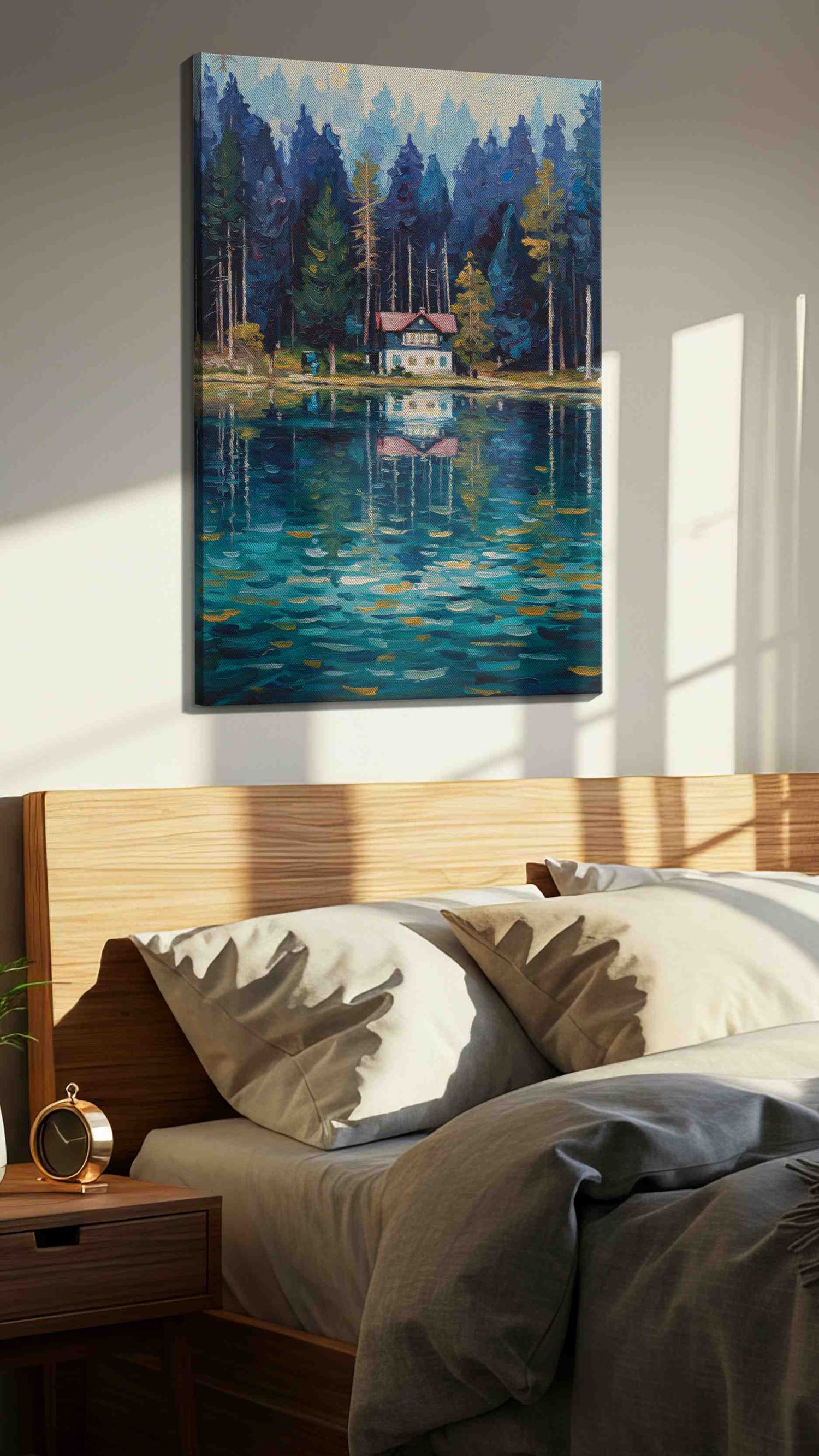 Whispers by the Lake – landscape canvas wall art, gallery-wrapped, ready to hang