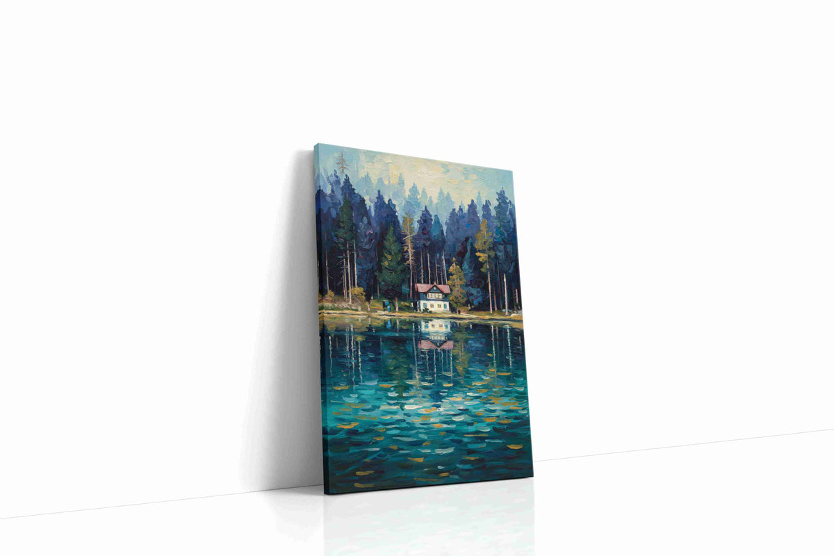 Whispers by the Lake landscape canvas print, gallery-wrapped, ready to hang