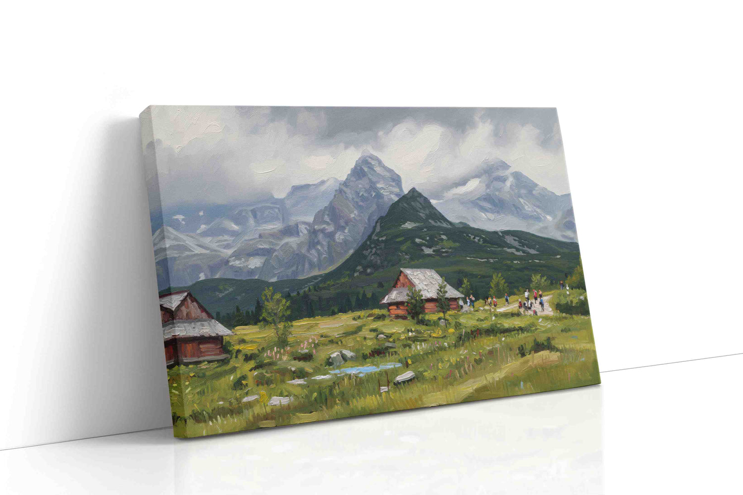 Whispers of Alpine Serenity landscape canvas print, gallery-wrapped, ready to hang