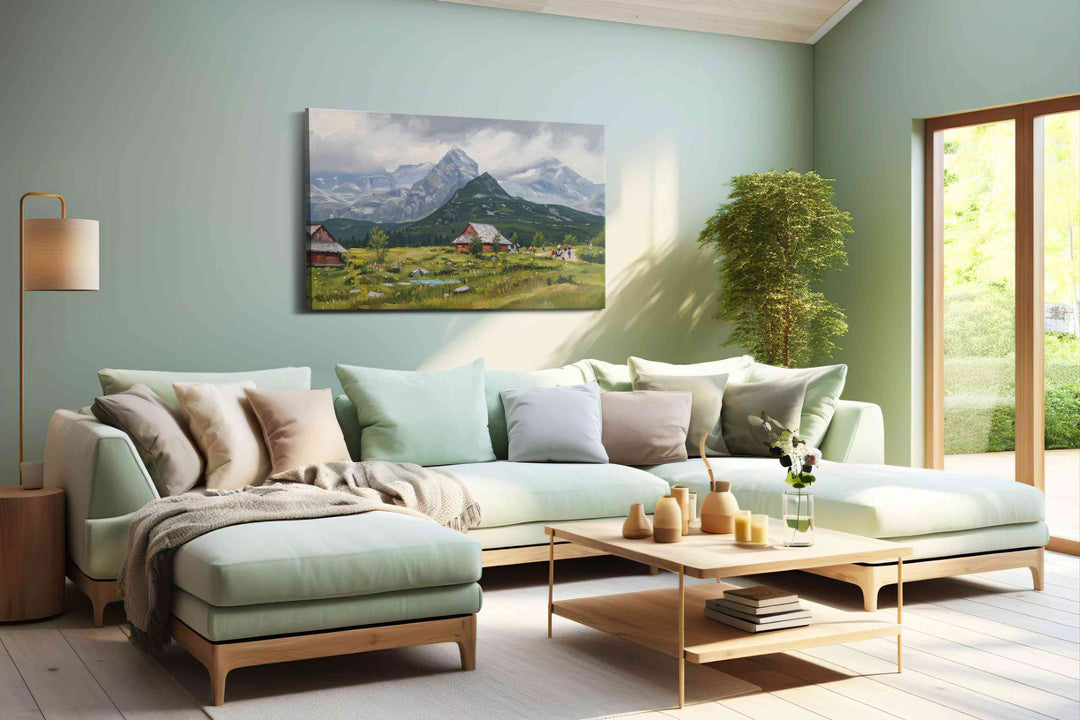 Whispers of Alpine Serenity – landscape canvas wall art, gallery-wrapped, ready to hang
