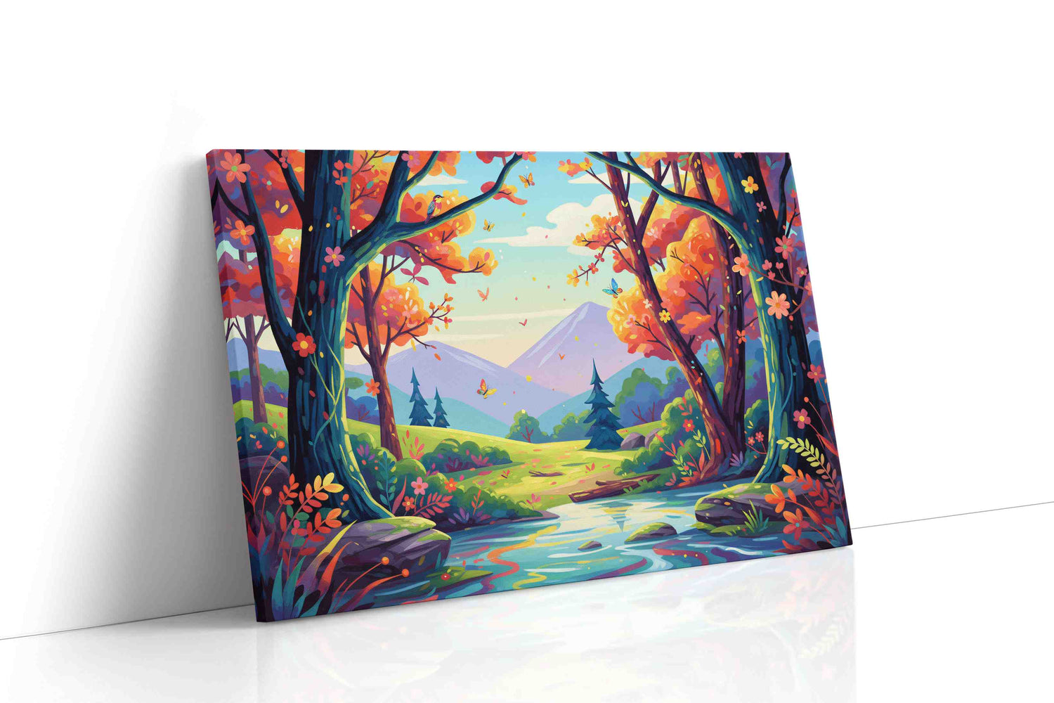 Whispers of Autumn's Embrace music canvas print, gallery-wrapped, ready to hang