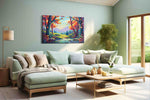 Whispers of Autumn's Embrace – music canvas wall art, gallery-wrapped, ready to hang