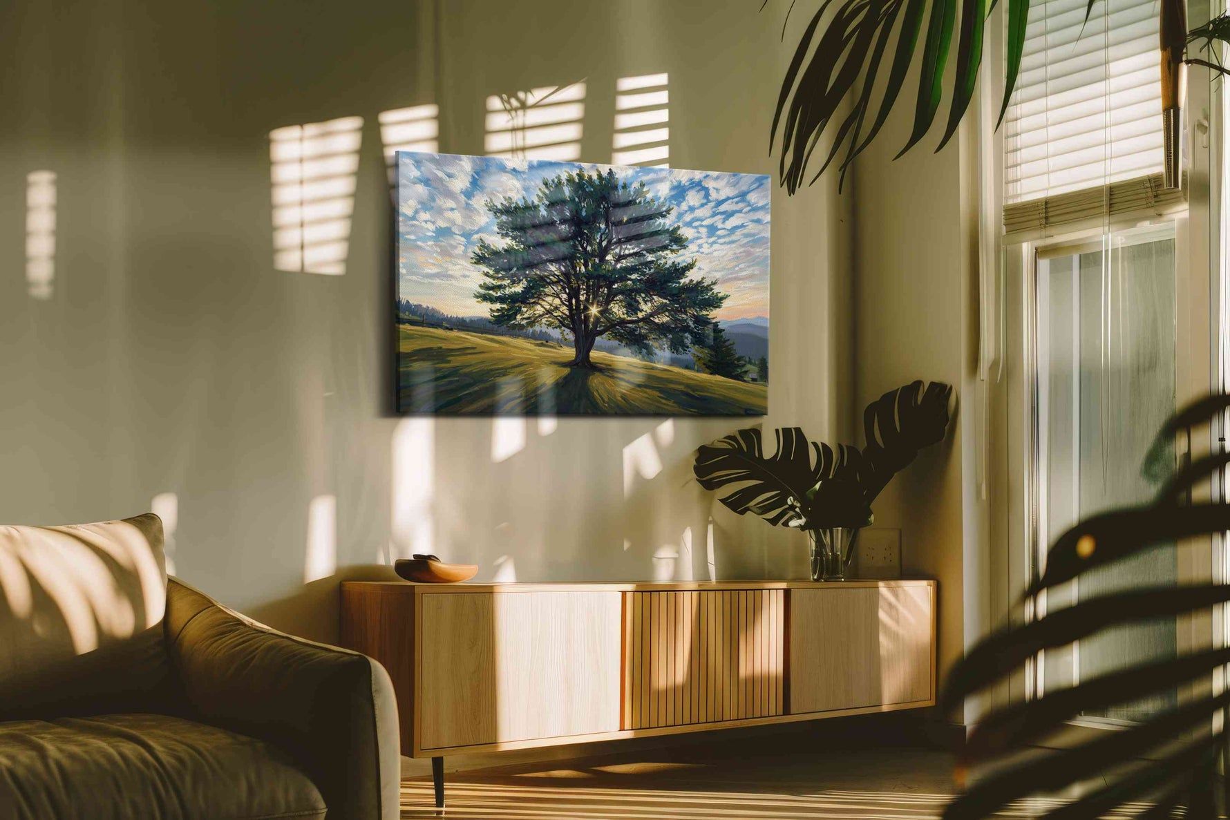 Whispers of Dawn IV nature canvas print, on wall, lifestyle preview