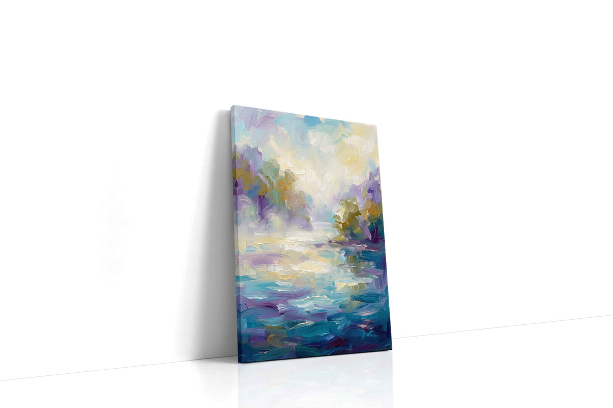 Whispers of Dawn's Embrace landscape canvas print, gallery-wrapped, ready to hang