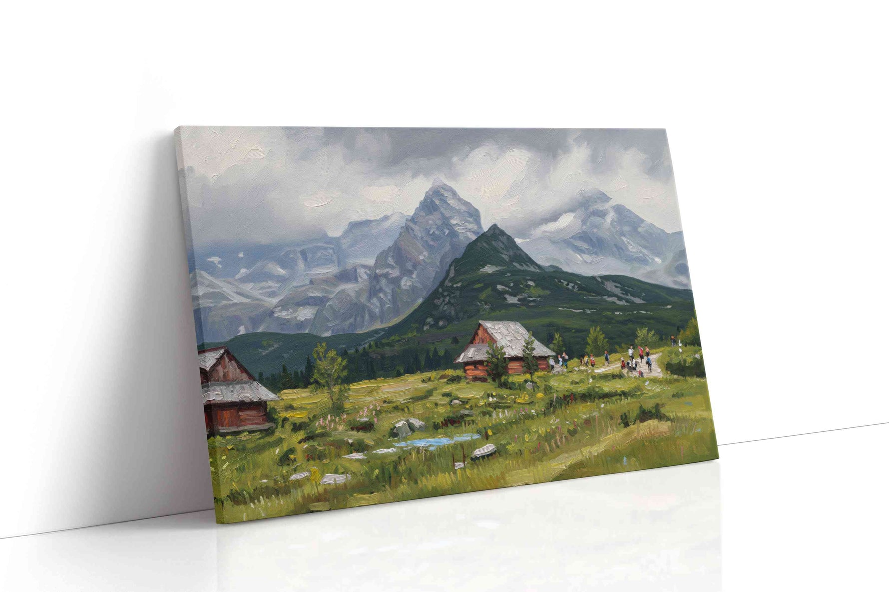 Whispers of Highland Serenity landscape canvas print gallery-wrapped landscape canvas studio shot