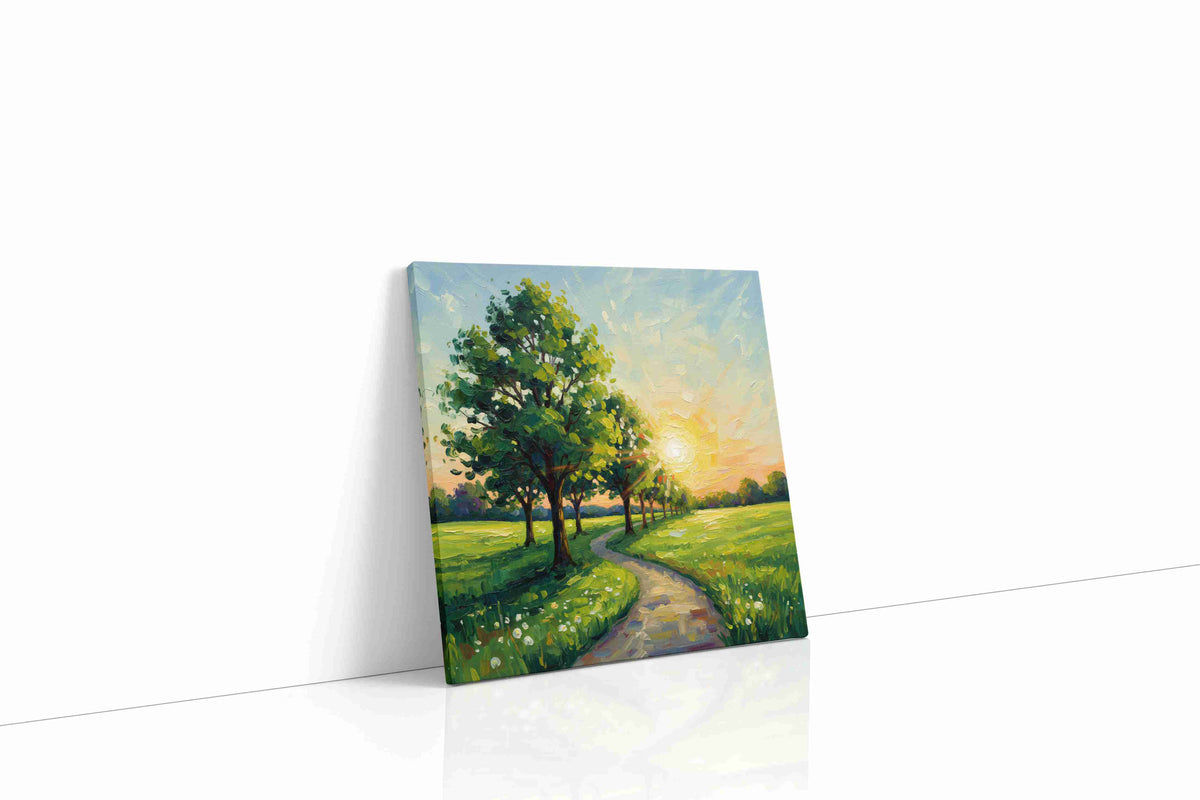 Whispers of Sunset in Spring landscape canvas print, gallery-wrapped, ready to hang