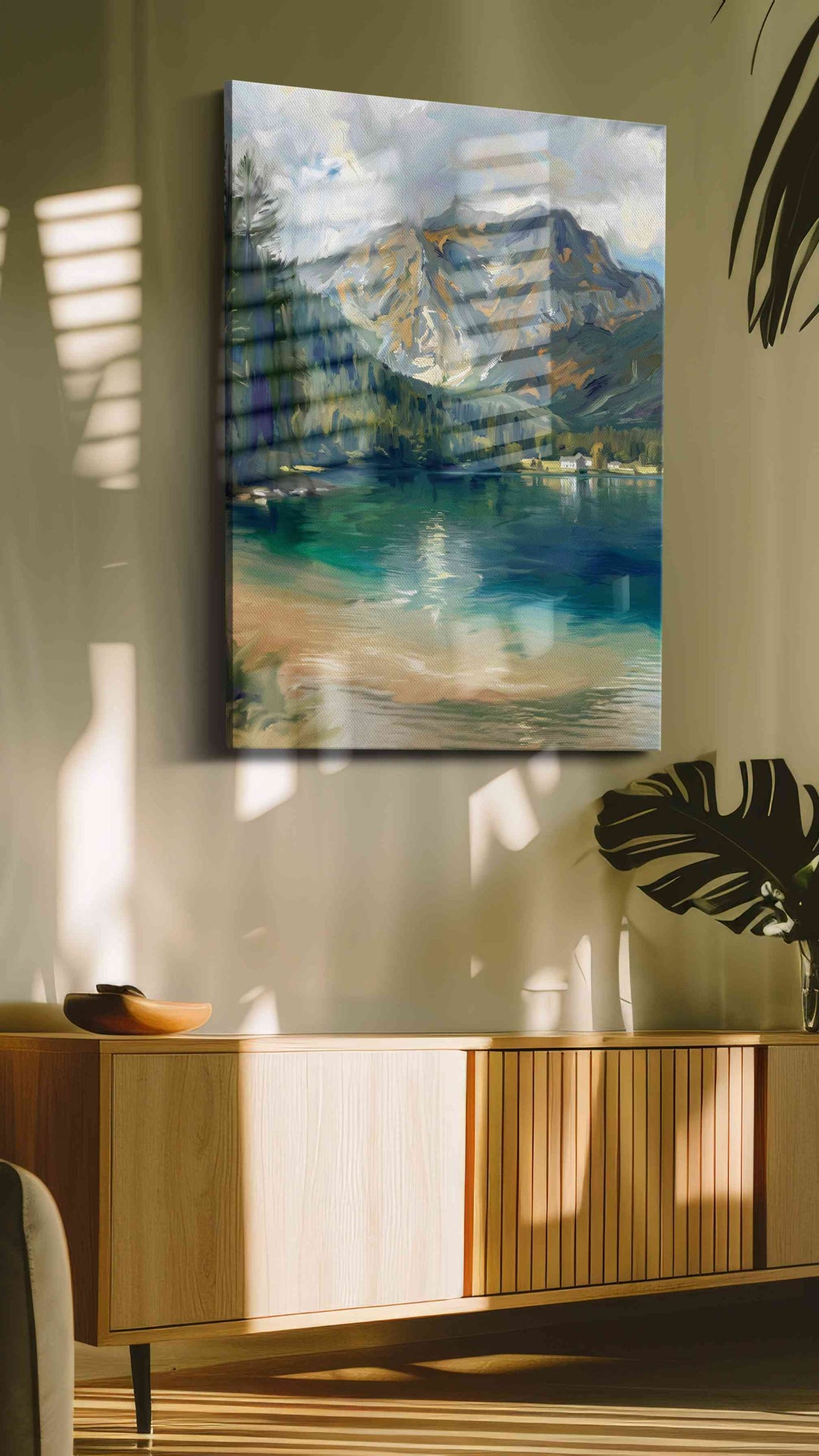 Whispers of Tranquil Peaks – landscape canvas wall art, gallery-wrapped, ready to hang