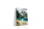 Whispers of Tranquil Peaks II landscape canvas print gallery-wrapped portrait canvas studio shot