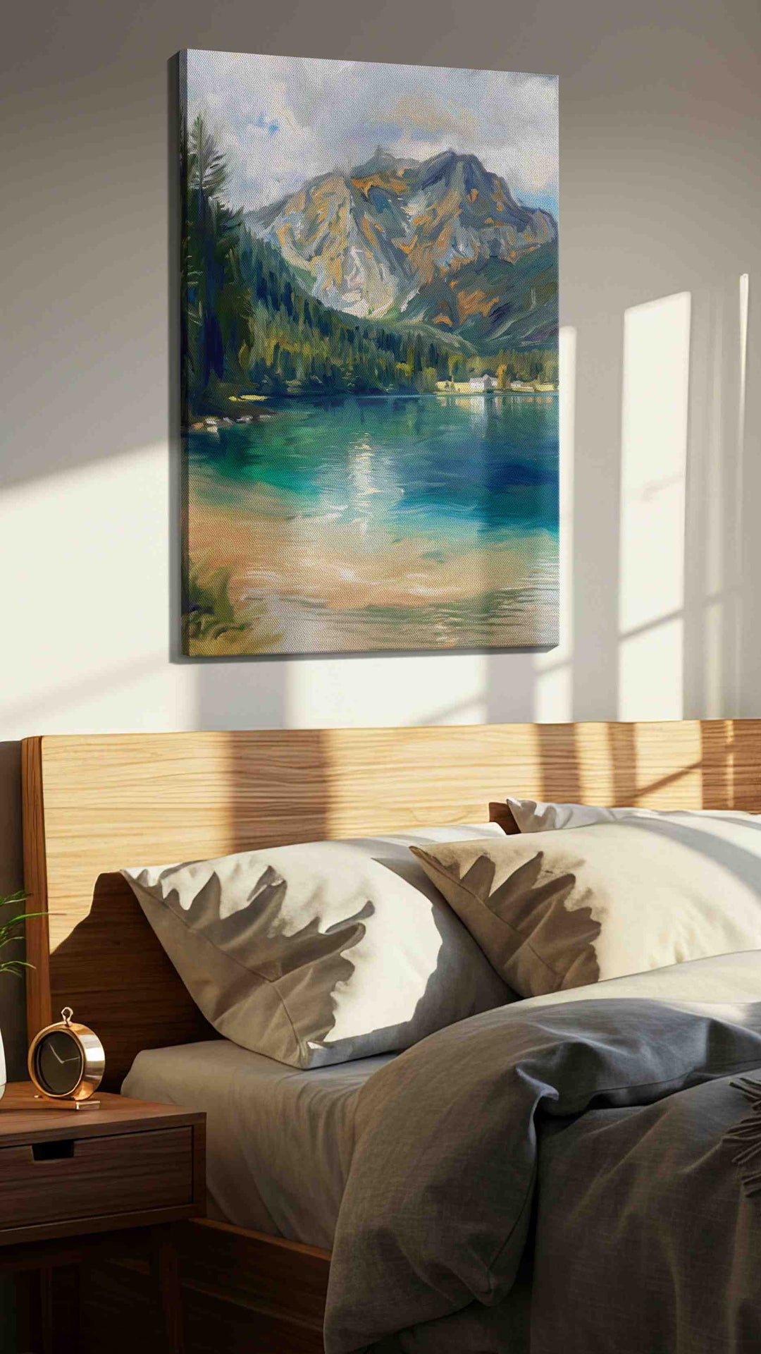 Whispers of Tranquil Peaks II – landscape canvas wall art, gallery-wrapped, ready to hang