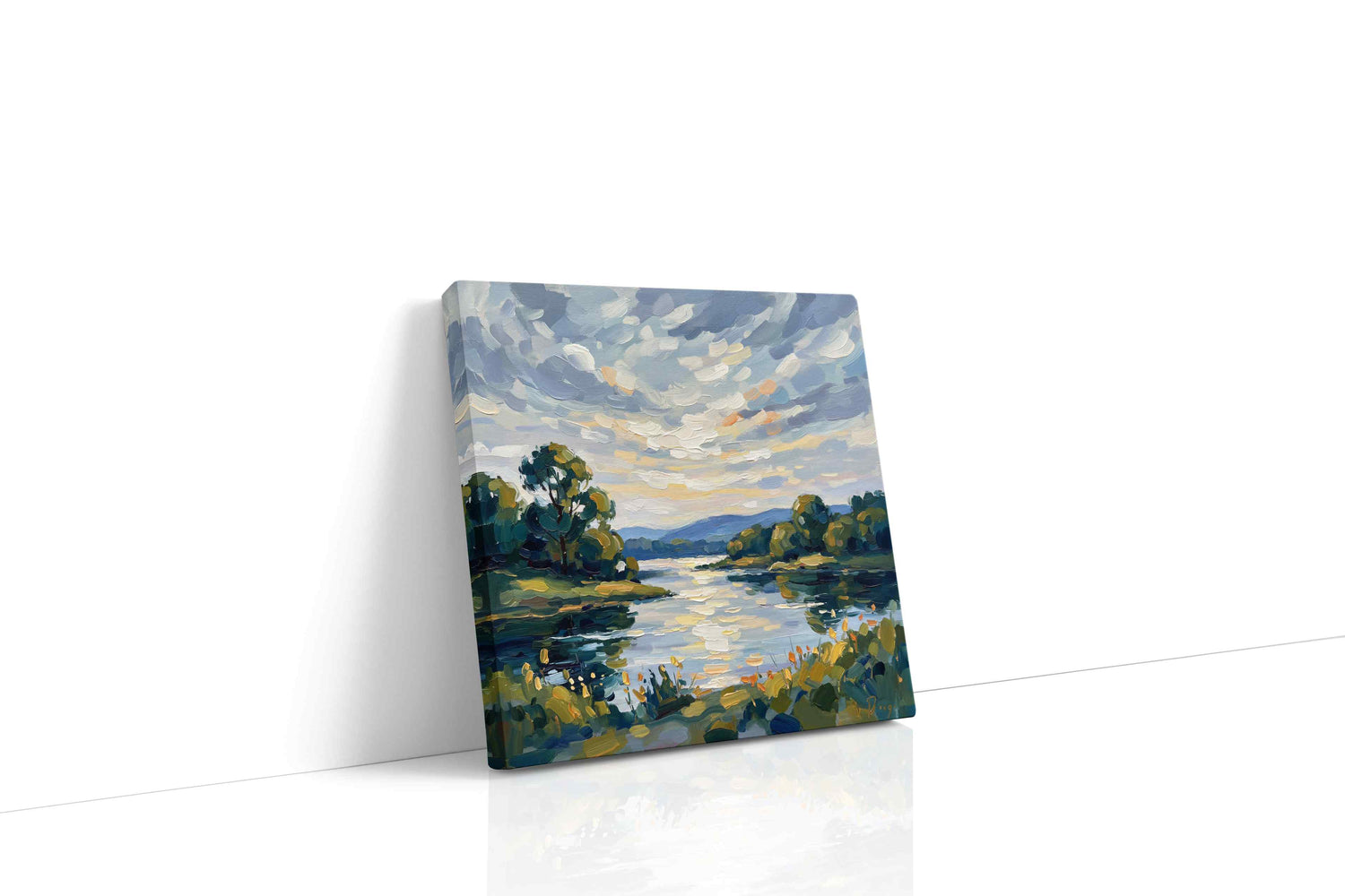 Whispers of a Serene Twilight landscape canvas print, gallery-wrapped, ready to hang