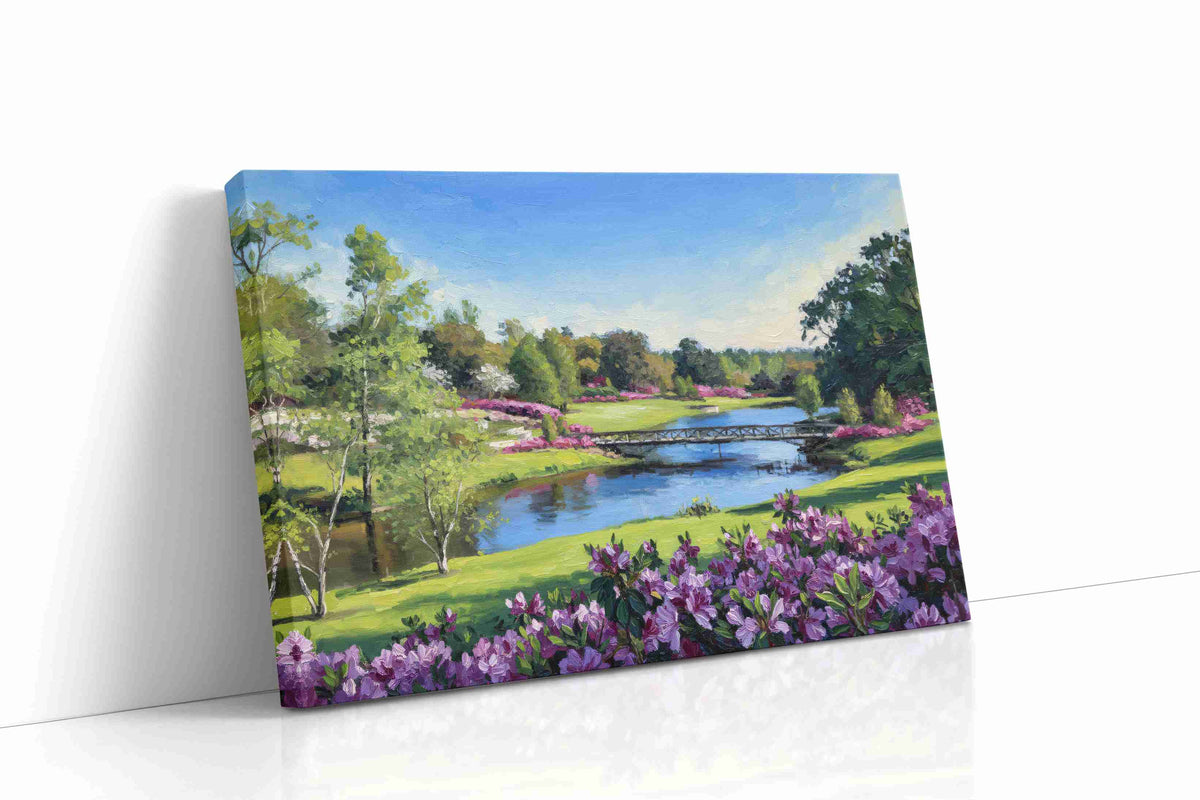 Whispers of a Spring Meadow landscape canvas print gallery-wrapped landscape canvas studio shot