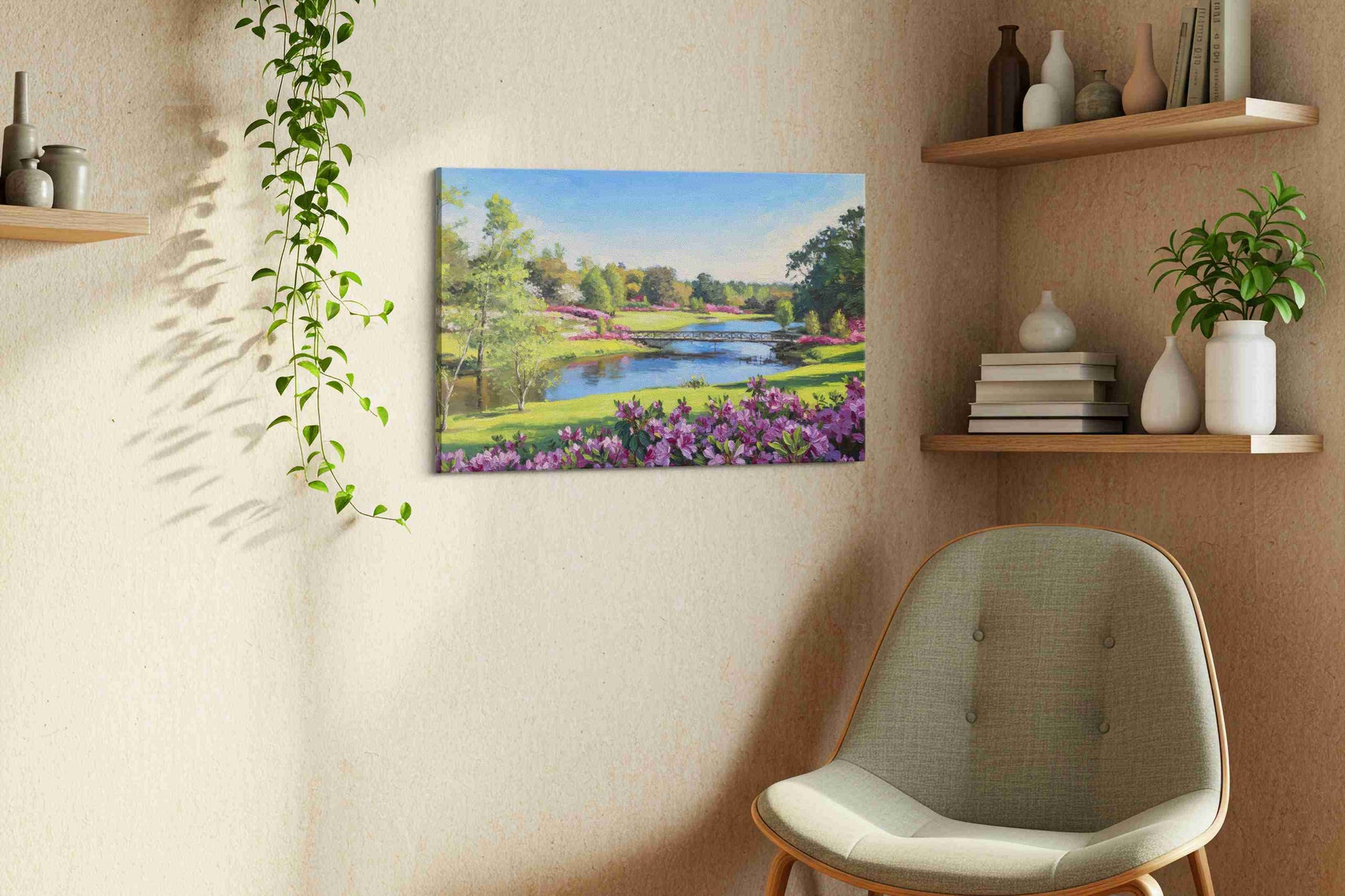 Whispers of a Spring Meadow – landscape canvas wall art, gallery-wrapped, ready to hang
