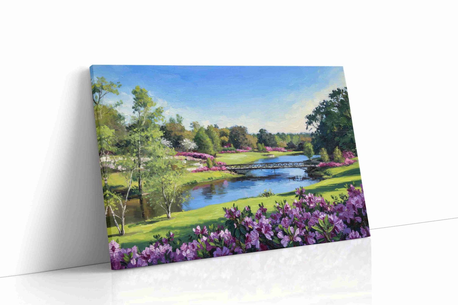 Whispers of a Spring Meadow landscape canvas print, gallery-wrapped, ready to hang