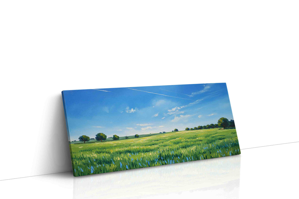 Whispers of a Summer Meadow landscape canvas print, gallery-wrapped, ready to hang