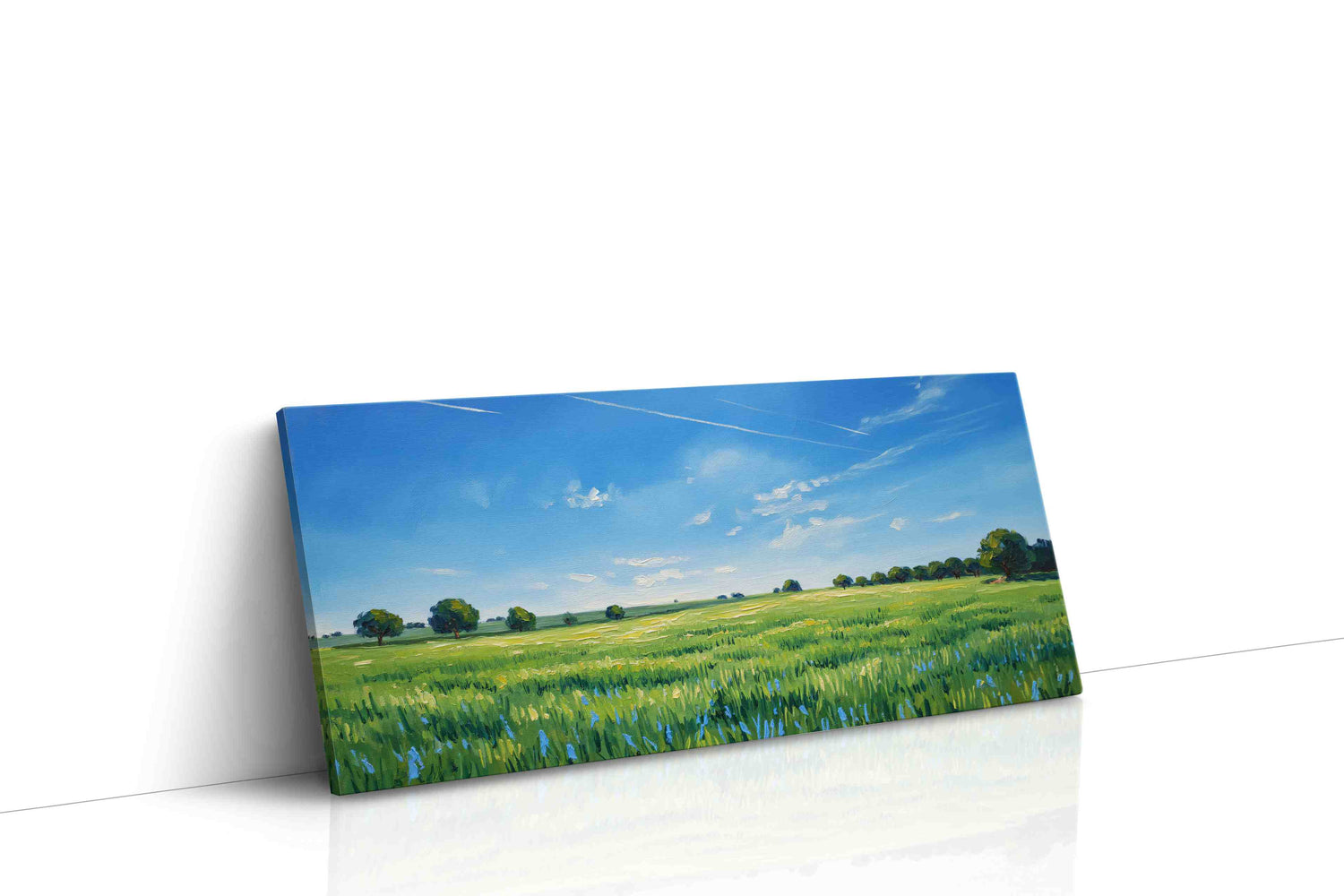 Whispers of a Summer Meadow landscape canvas print, gallery-wrapped, ready to hang