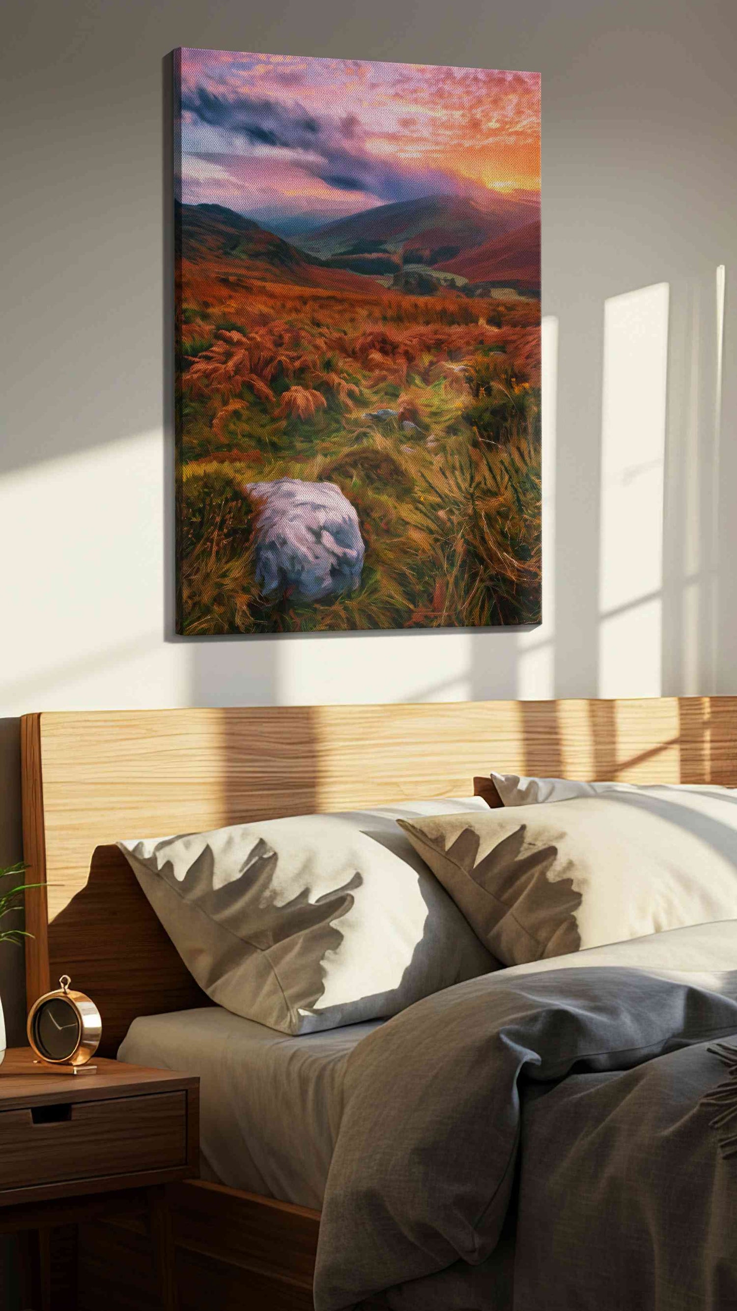 Whispers of the Autumn Horizon – landscape canvas wall art, gallery-wrapped, ready to hang