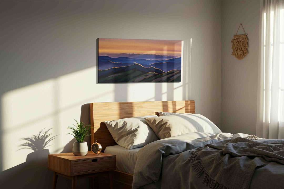 Whispers of the Dawn – mountain canvas wall art, gallery-wrapped, ready to hang