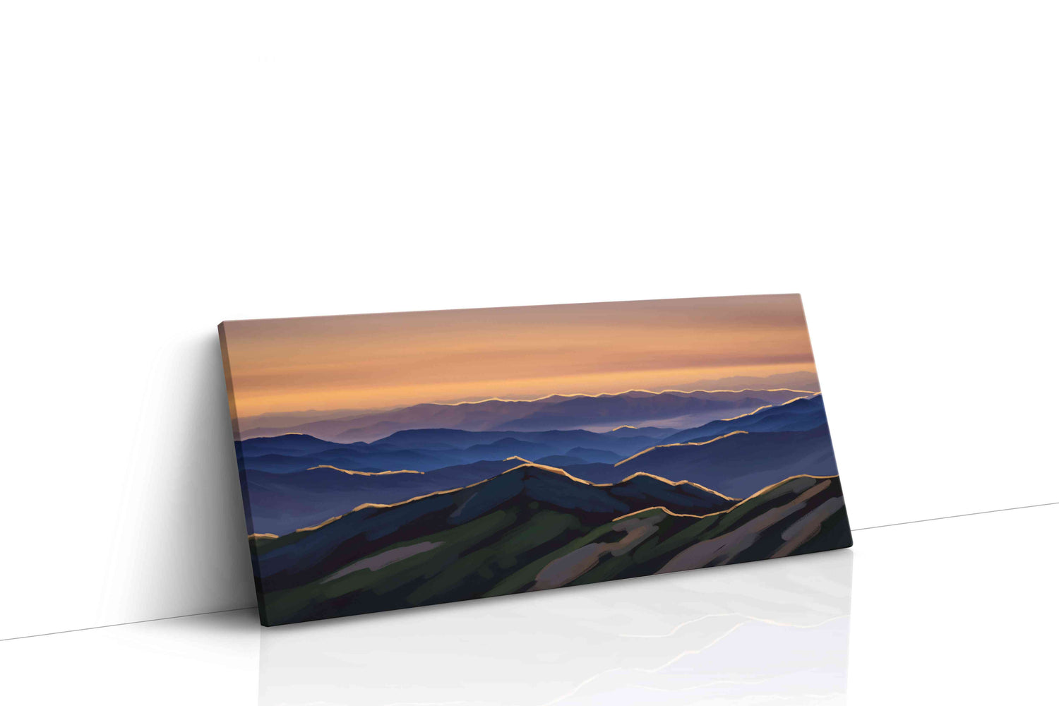Whispers of the Dawn mountain canvas print, gallery-wrapped, ready to hang