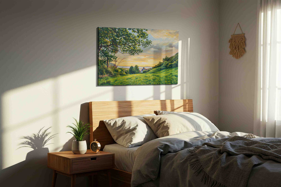 Whispers of the Dusk Meadow – landscape canvas wall art, gallery-wrapped, ready to hang
