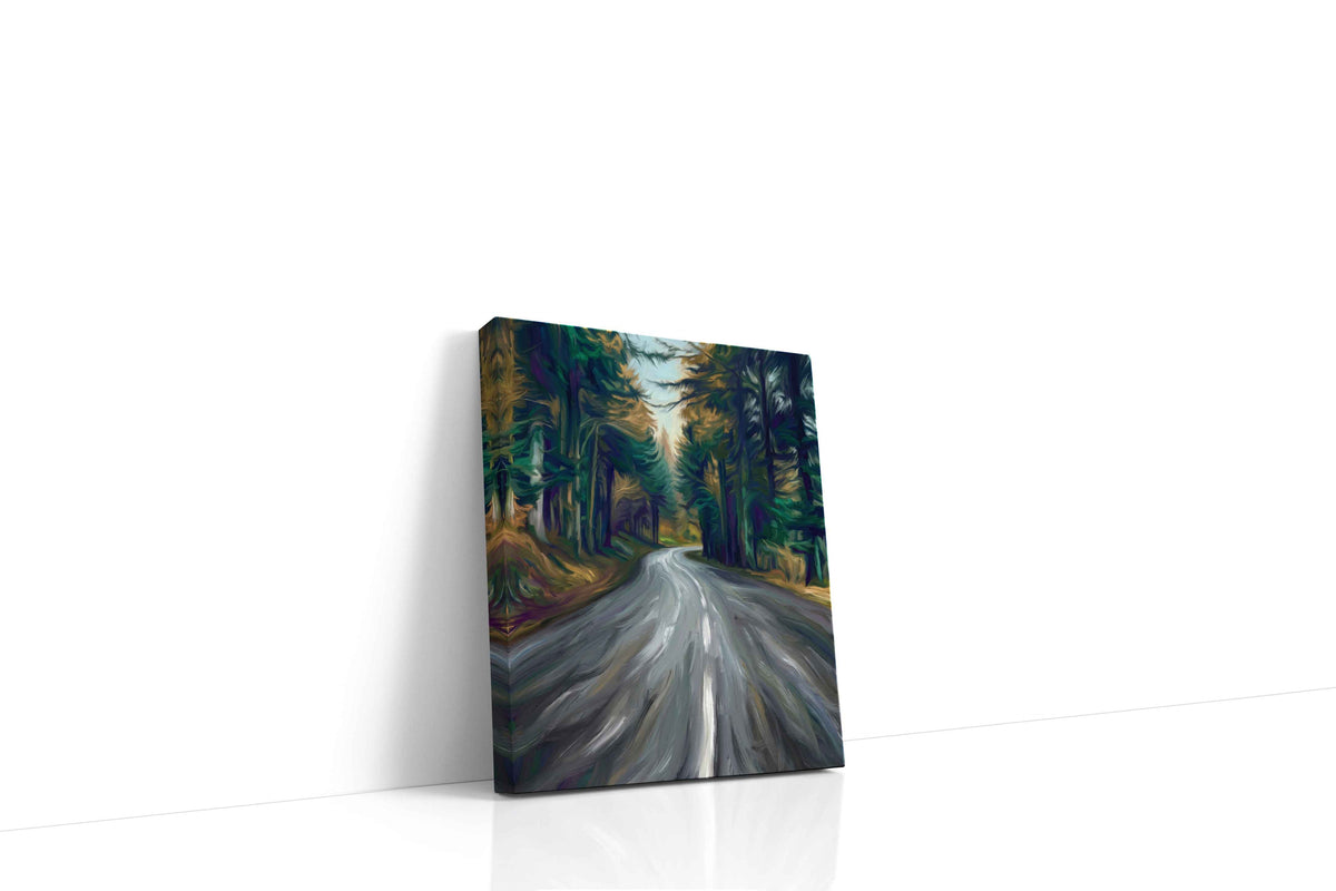 Whispers of the Forest Path landscape canvas print, gallery-wrapped, ready to hang