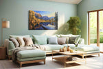 Whispers of the Valley landscape canvas print, hanging on wall
