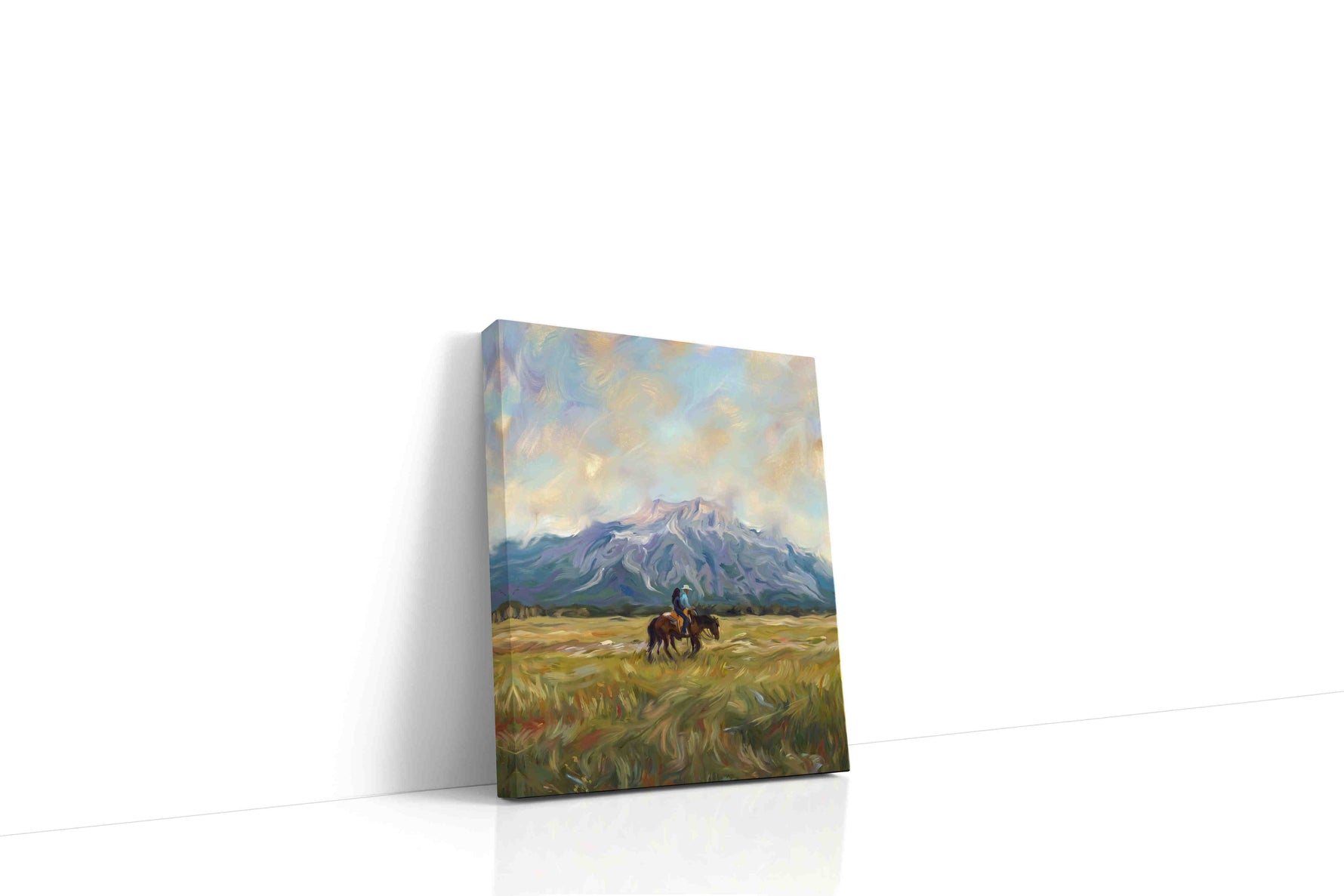 Whispers of the Wild Frontier landscape canvas print gallery-wrapped portrait canvas studio shot