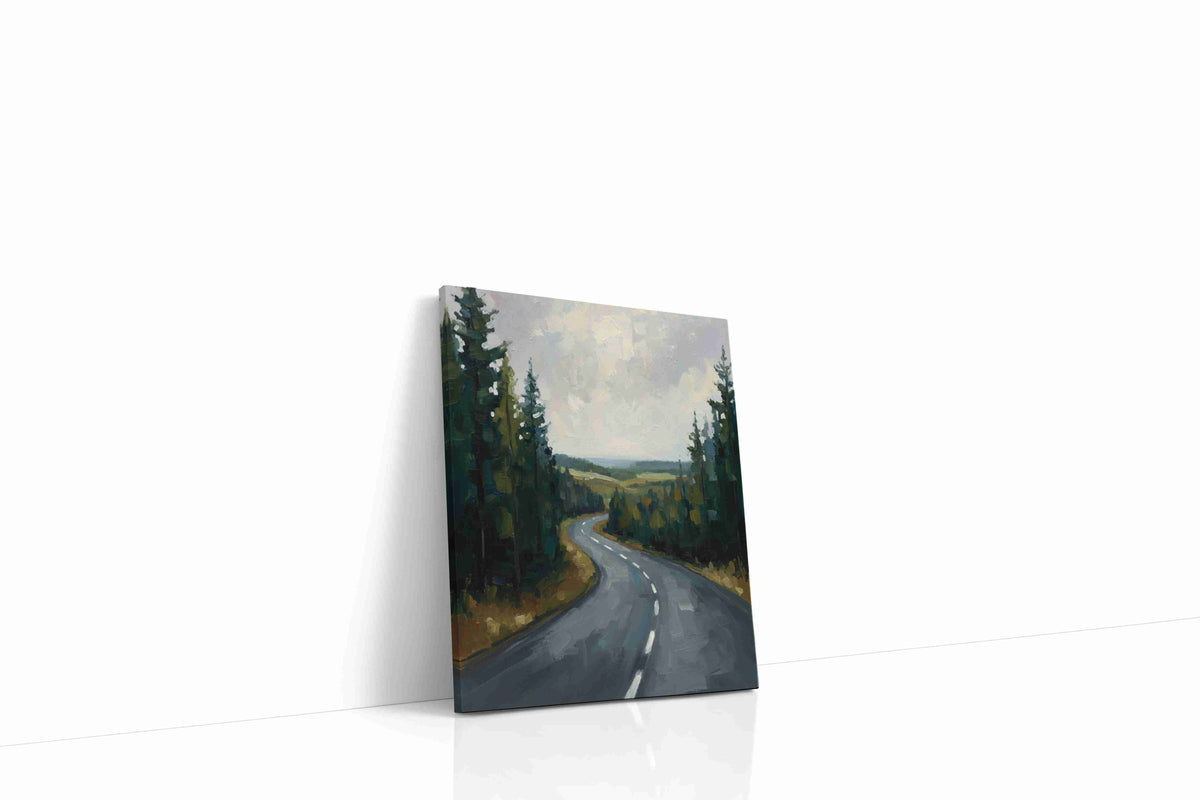 Winding Serenity landscape canvas print, gallery-wrapped, ready to hang