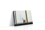 Whispers of a Morning Brew animals canvas print gallery-wrapped landscape canvas studio shot