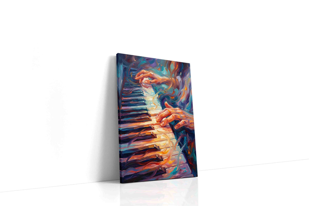 Echoes of the Soul music canvas print gallery-wrapped portrait canvas studio shot