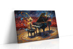 Ethereal Melody in Flames music canvas print gallery-wrapped landscape canvas studio shot