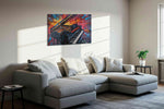 Euphonic Explosion music canvas print in a living room scene