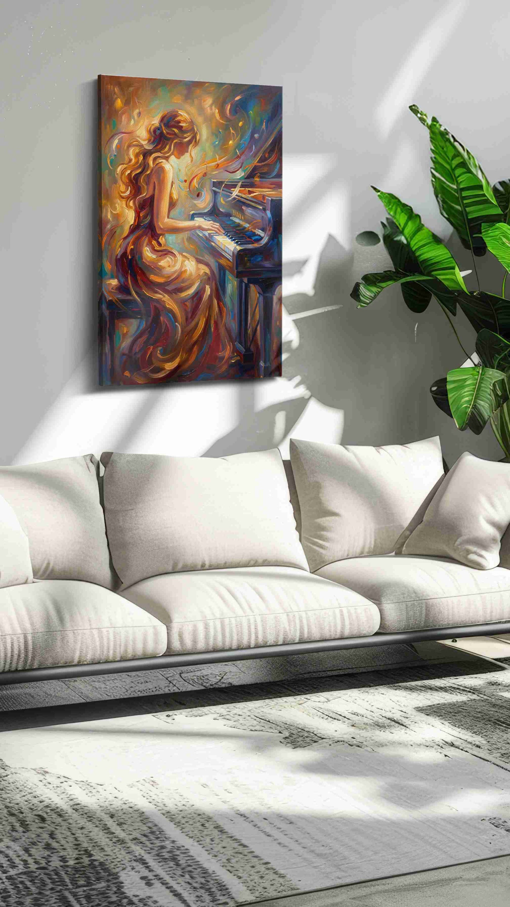 Euphony of Colors music canvas print, on wall, lifestyle preview