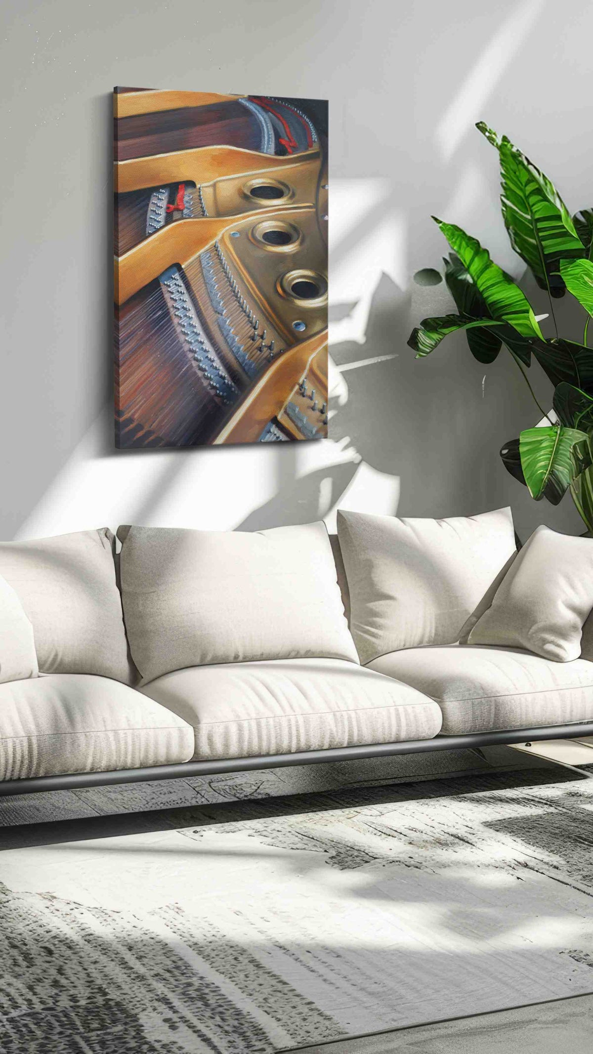 Harmonic Resonance music canvas print, on wall, lifestyle preview