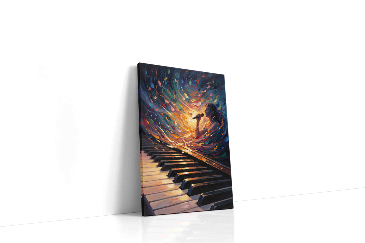 Harmonious Crescendo music canvas print gallery-wrapped portrait canvas studio shot