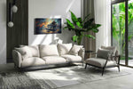 Harmonious Fire music canvas print, on wall, lifestyle preview