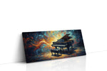 Harmonious Fire music canvas print gallery-wrapped landscape canvas studio shot