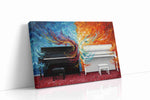 Harmonious Flames music canvas print gallery-wrapped landscape canvas studio shot