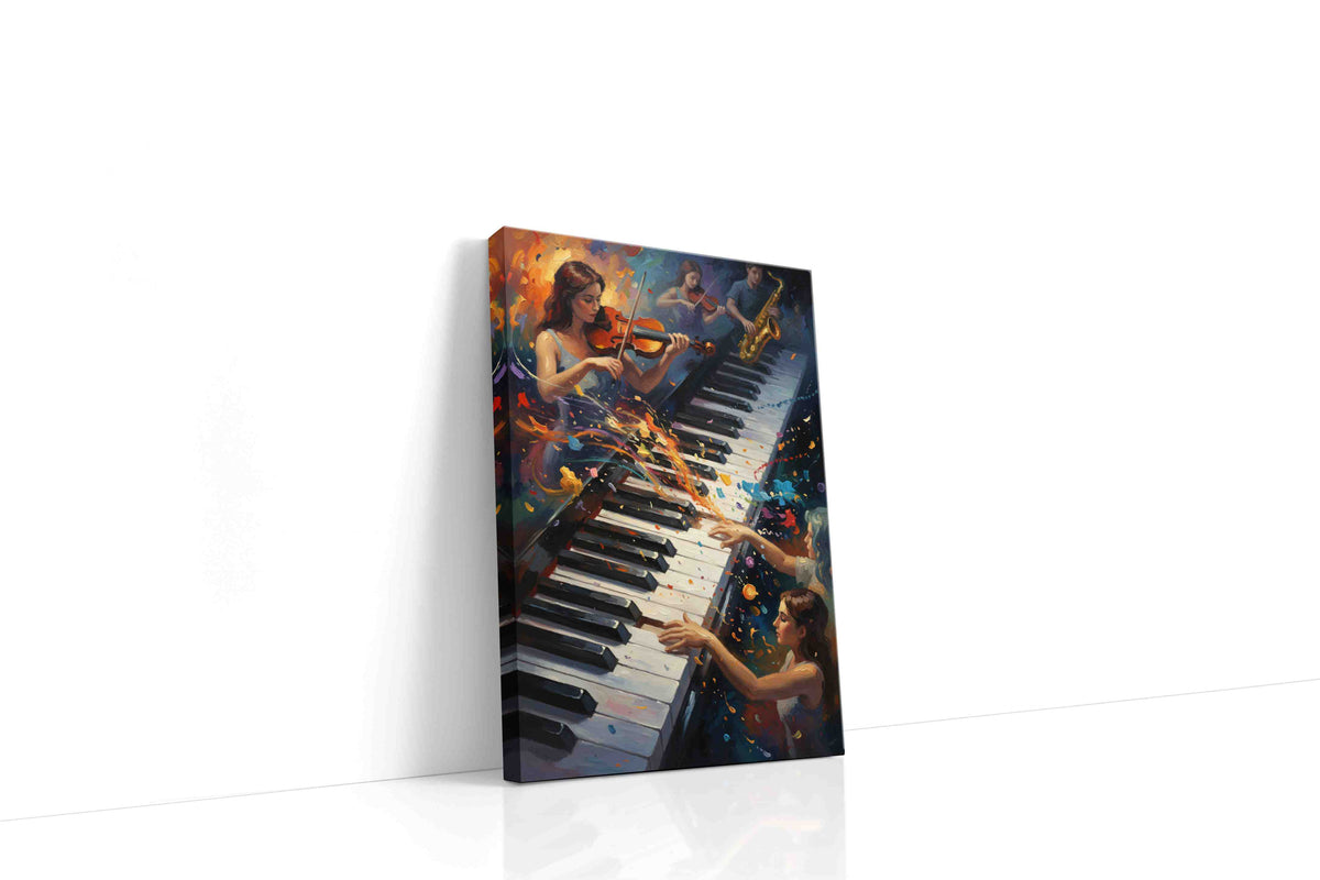 Harmonious Symphony in Color music canvas print, gallery-wrapped, ready to hang